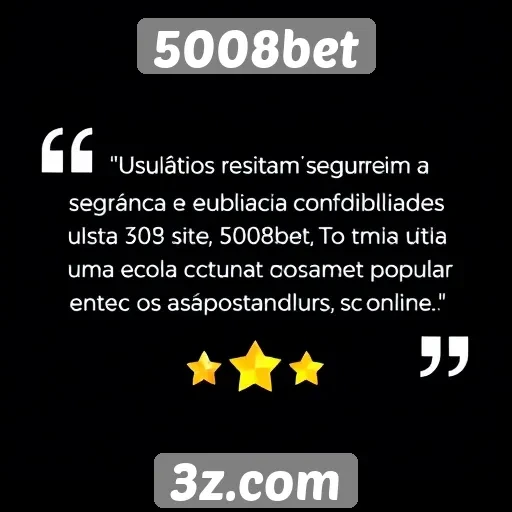 Usuários destacam segurança no site 5008bet